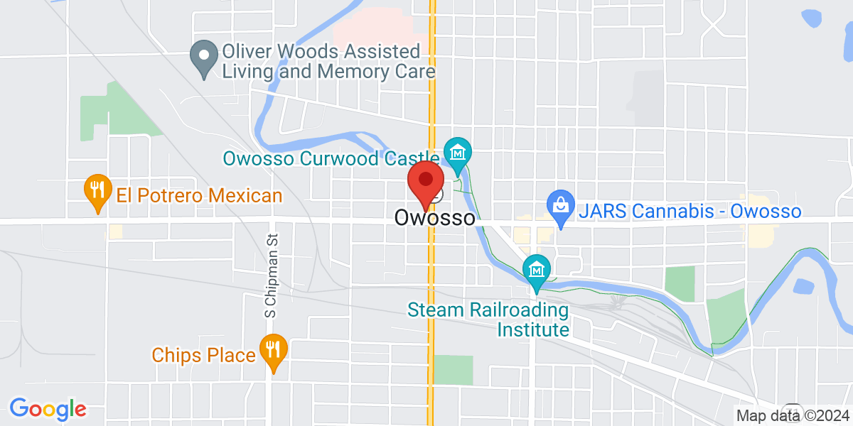Map of Owosso Branch Library